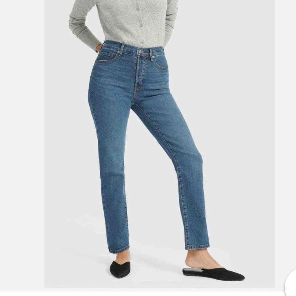 Everlane cigarette jeans. Black sz 25